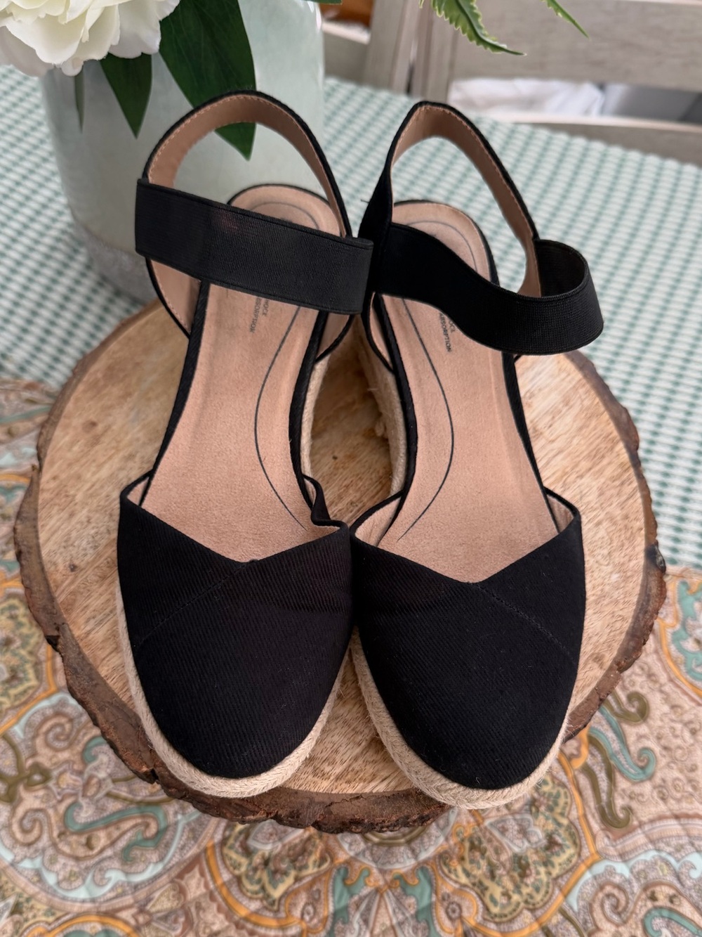 LifeStride Women's Kimmie Espadrille Wedge Sandals Women’s size 7